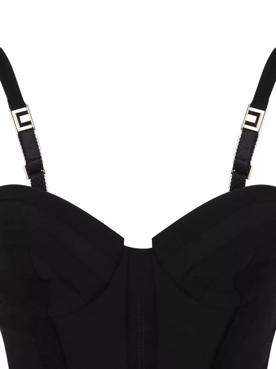 Elisabetta Franchi Midi Dress Sweetheart Neckline Adjustable Straps