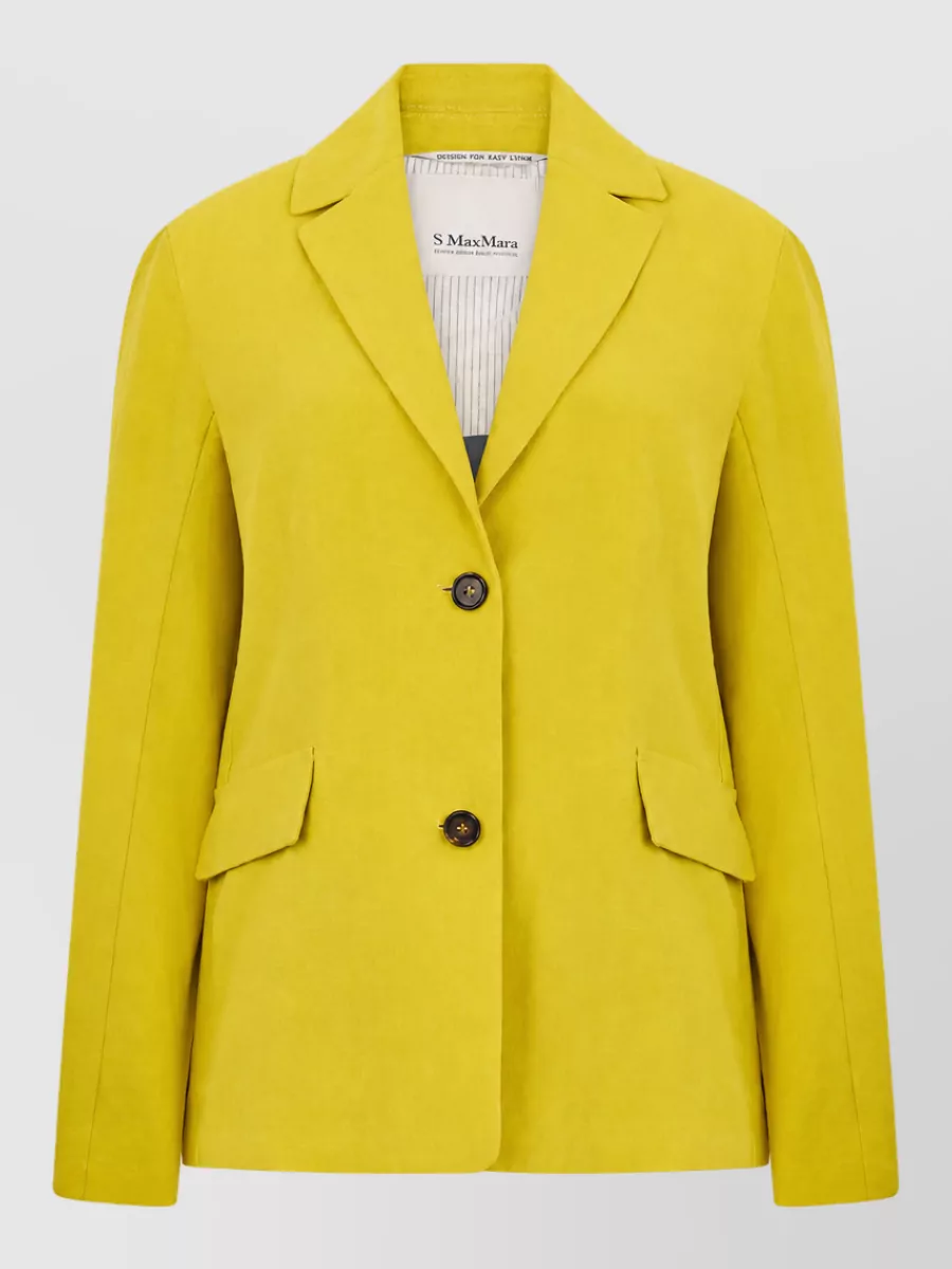 S Max Mara Linen single-breasted blazer
