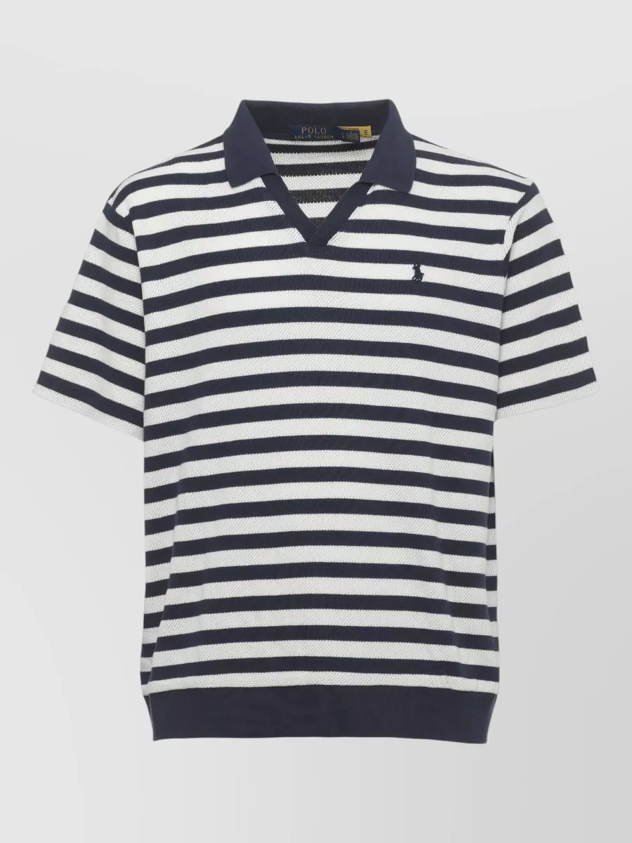 Ralph Lauren Striped Cotton Polo Shirt