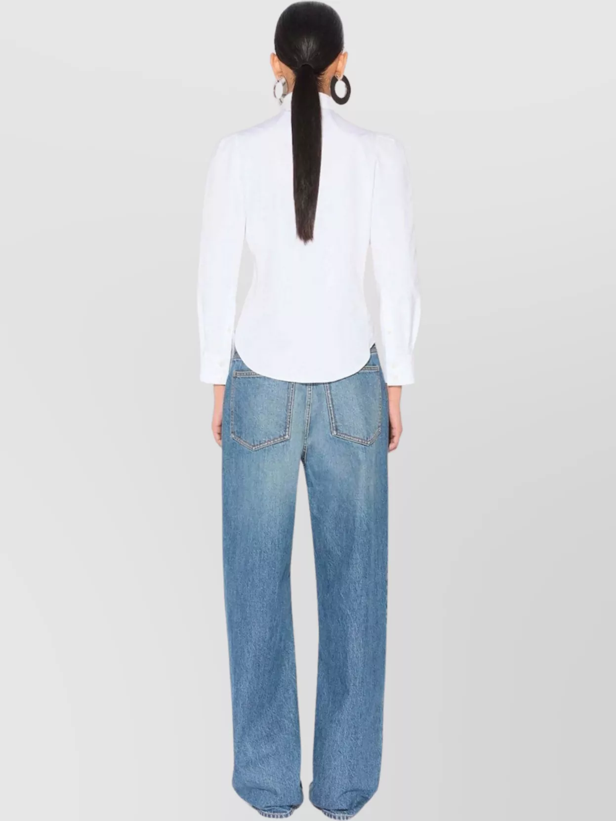 Alaïa High Rise Wide Leg Trousers