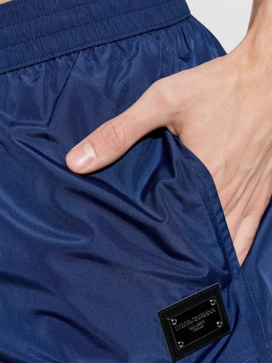 Dolce&Gabbana Swim Boxer Shorts Elastic Waist Pockets Pouch