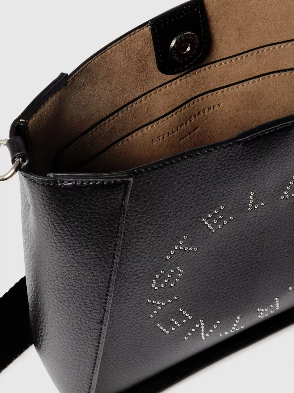 Stella Mccartney Eco Grainy Crossbody Bag Studded Design