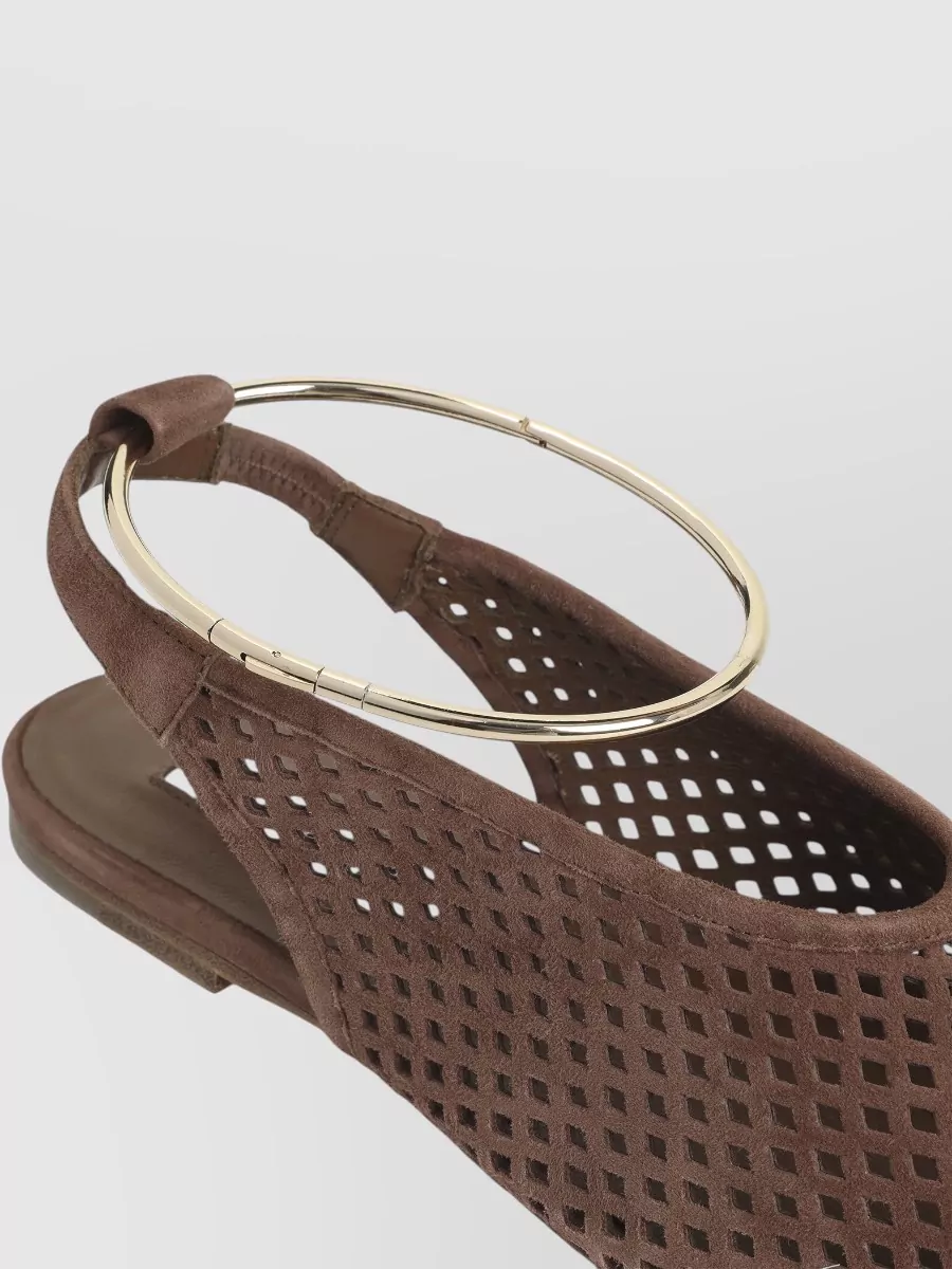 Jil Sander Leather Slingback Ballet Flats