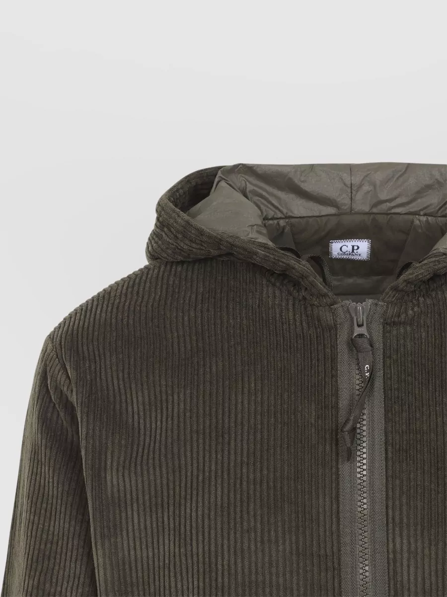 C.p. Company Corduroy Hooded Jacket