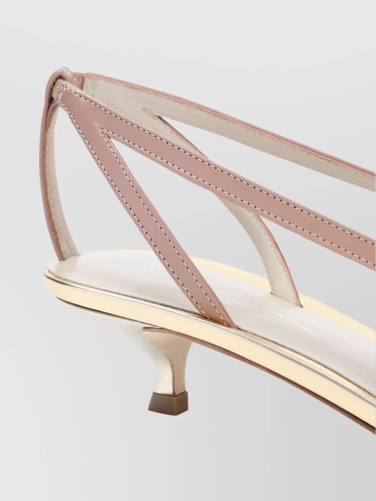 Giorgio Armani Leather Pointed Toe Pumps With Open Sides In Pink
