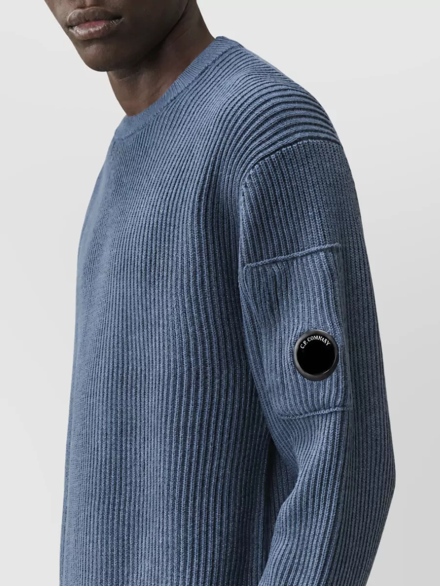 C.p. Company Wool Ribbed Crewneck Sweater