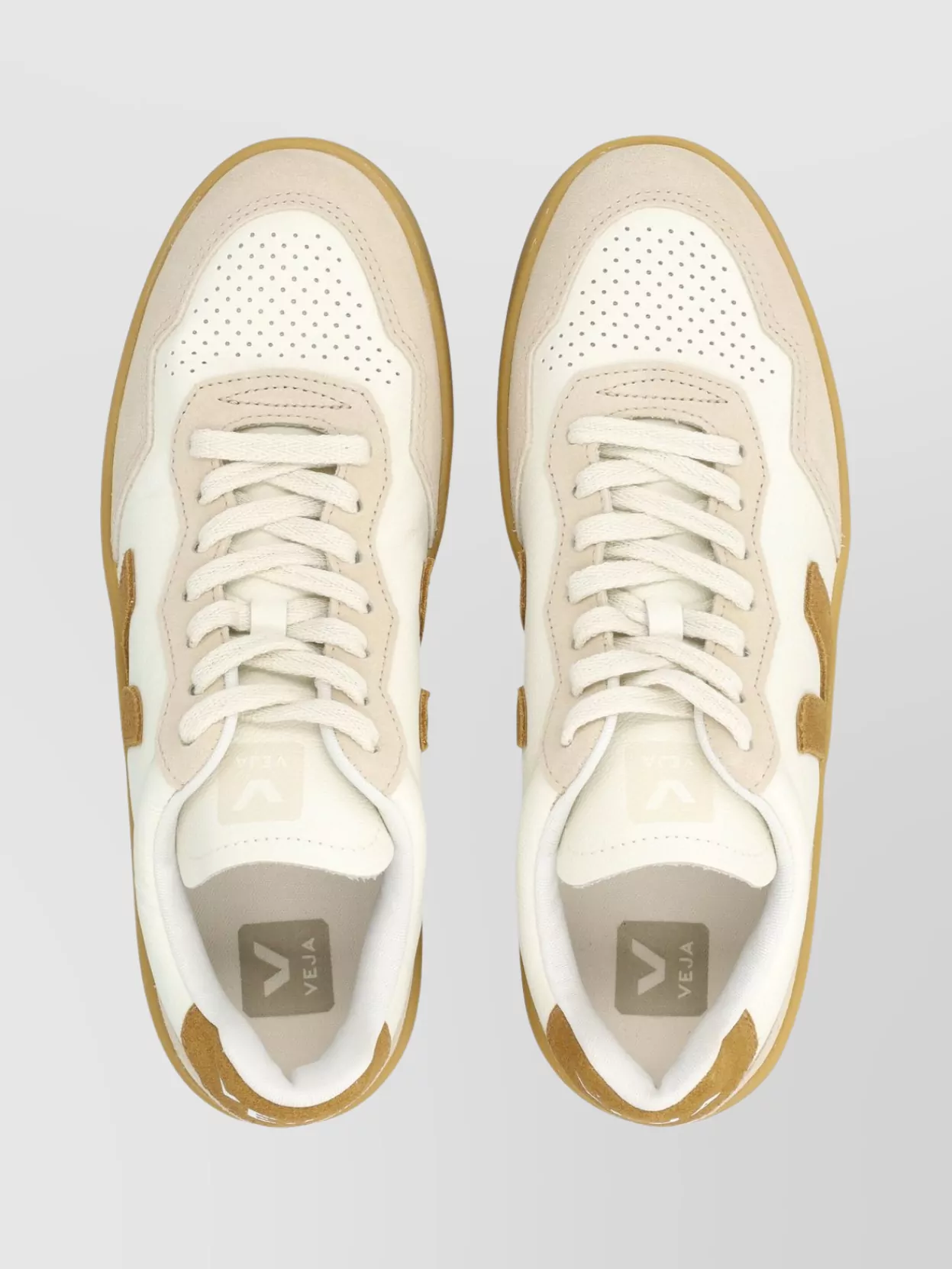 Veja Low-Top Sneakers With Contrast Sole And Perforations