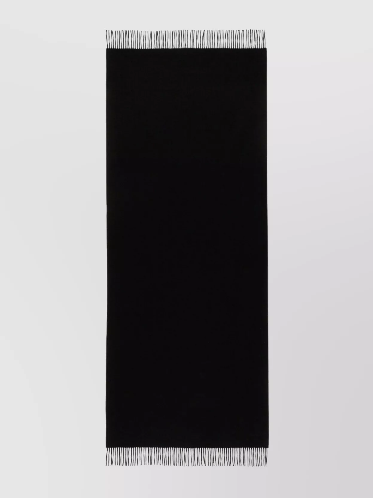 Max Mara Soft Touch Fringed Scarf In Black