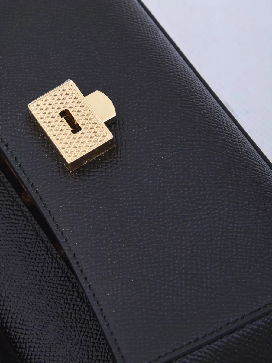 Dolce&Gabbana Sicily Medium Leather Tote Bag Shoulder Strap