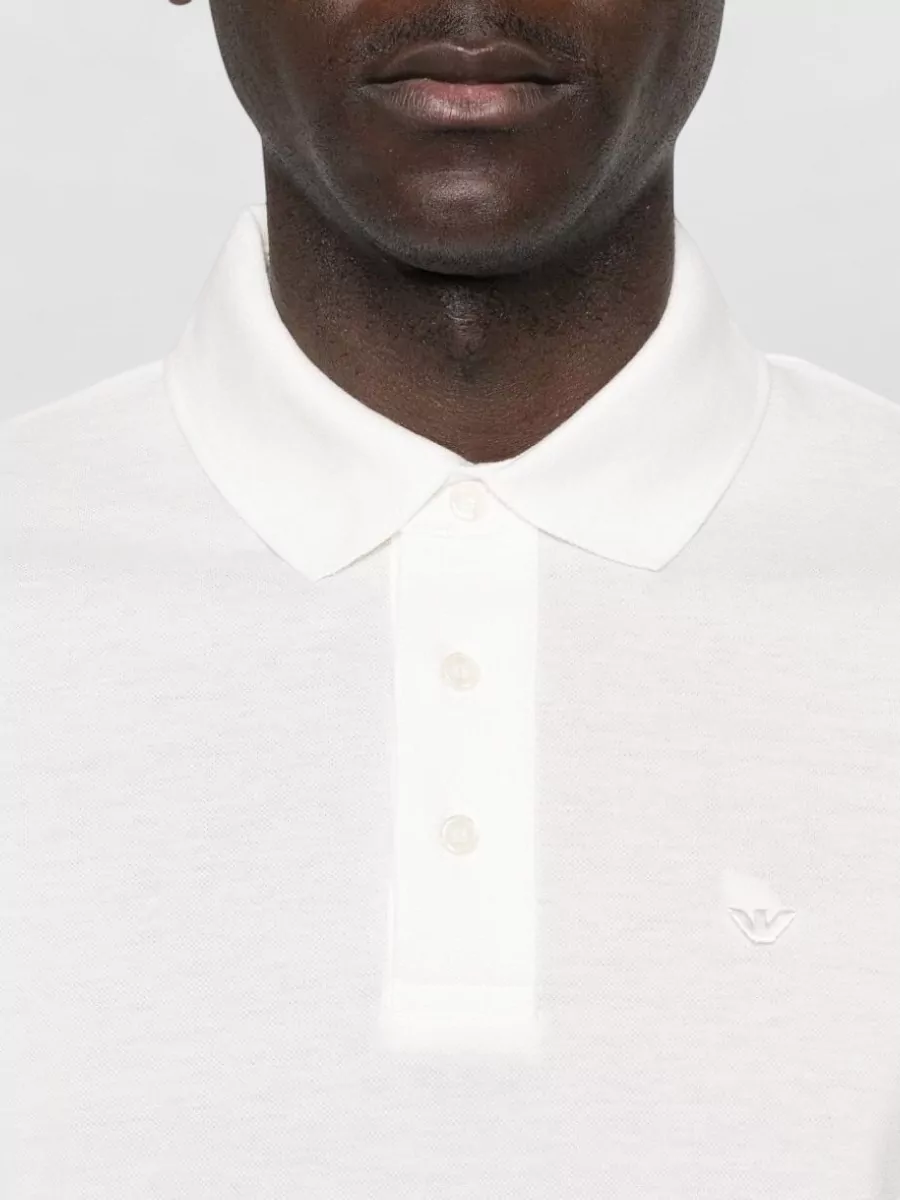 Emporio Armani Cotton Polo Shirt Short Sleeve Logo