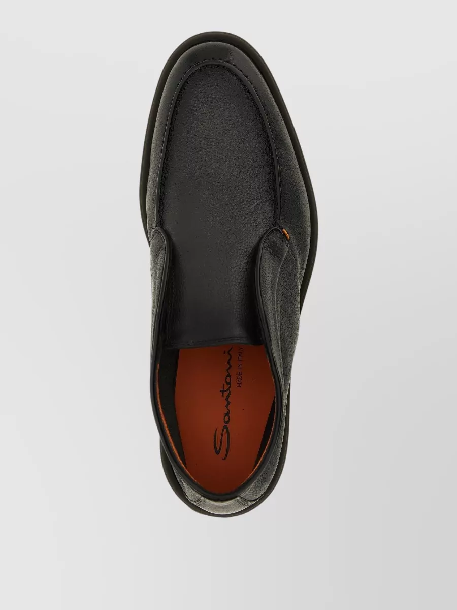 Santoni Leather Ankle Boots
