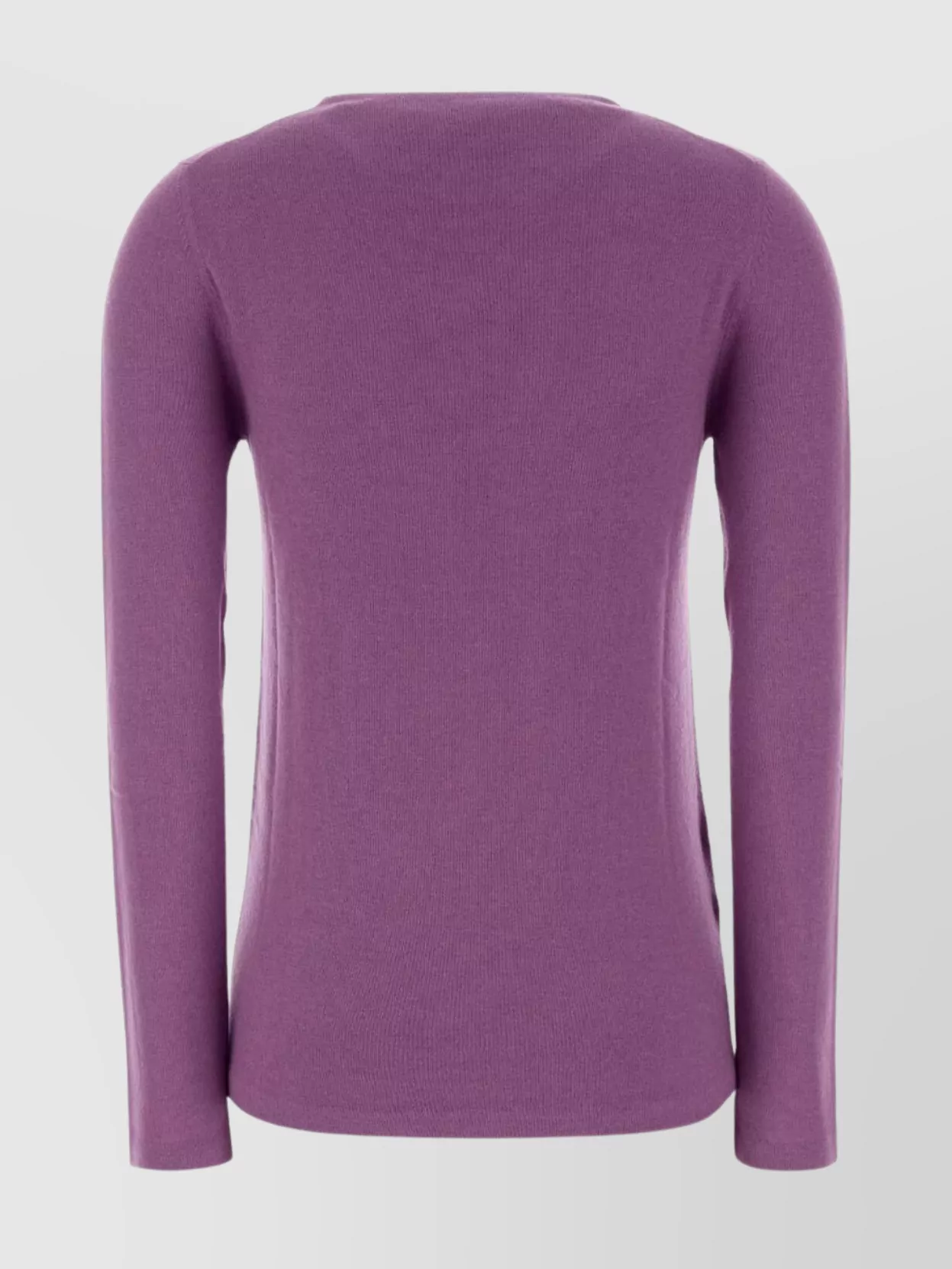 Miu Miu Soft Wool Blend Crew Neck Long Sleeve Sweater In Purple