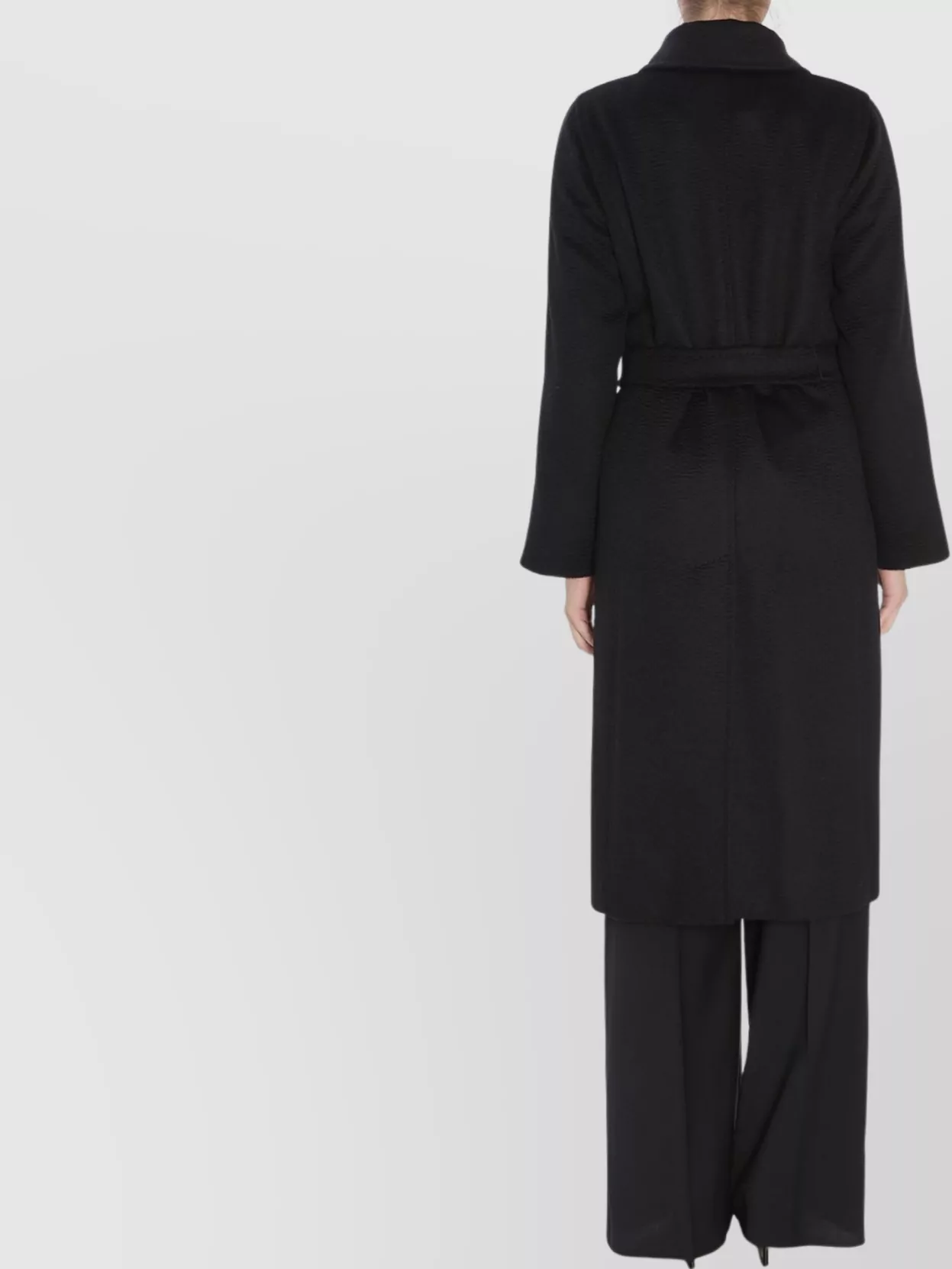 Max Mara Relaxed Fit Belted Coat Pockets