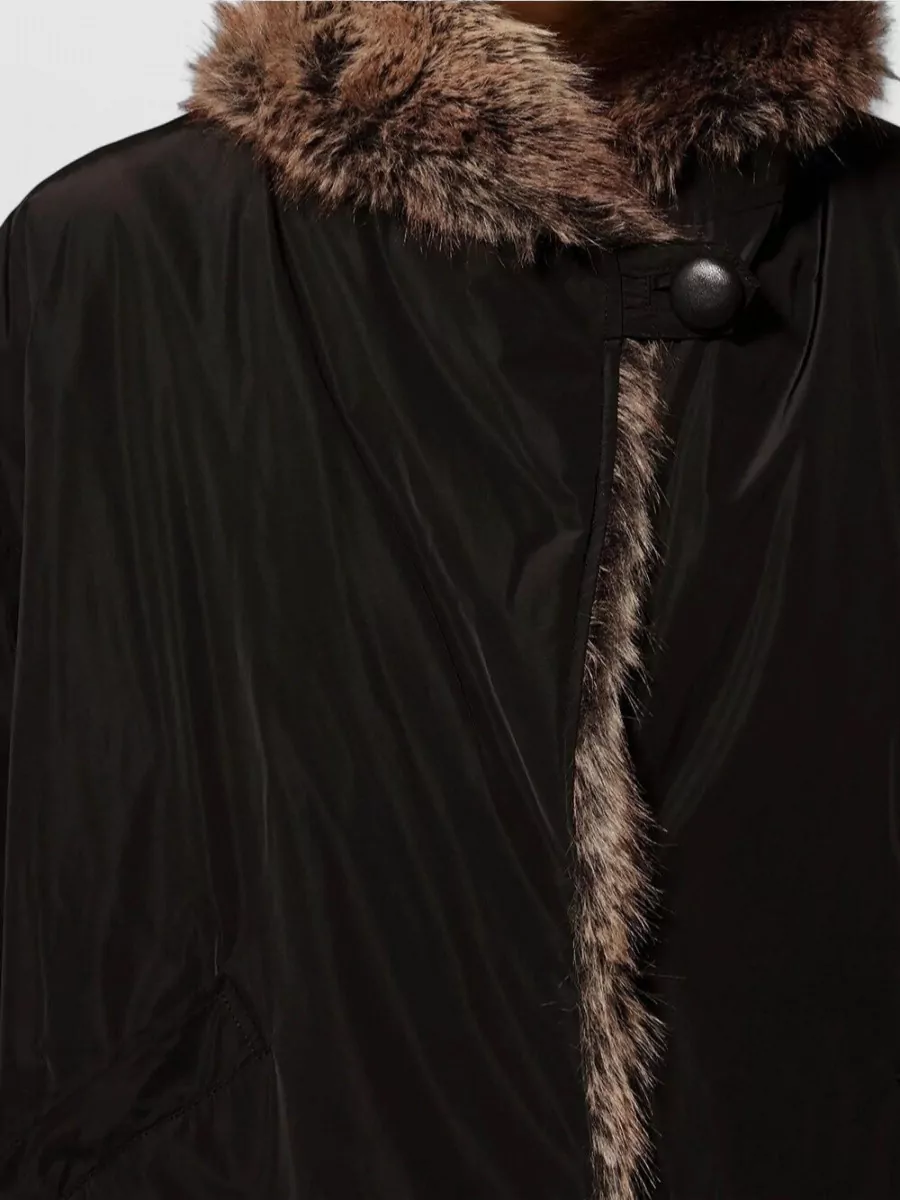 Isabel Marant Faux Fur Trimmed Oversized Short Parka