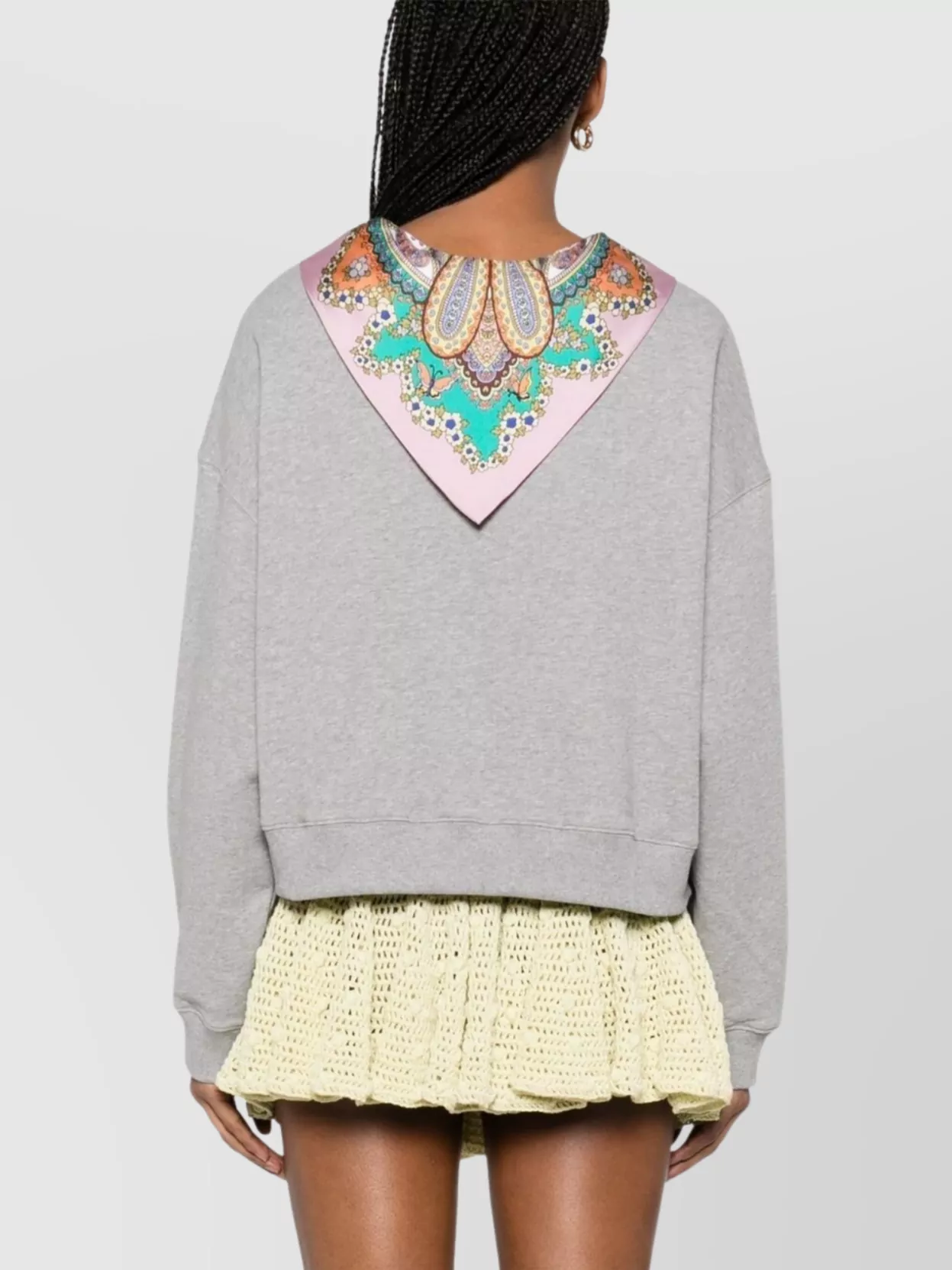 Etro Knitwear With Embellished Scarf Detail