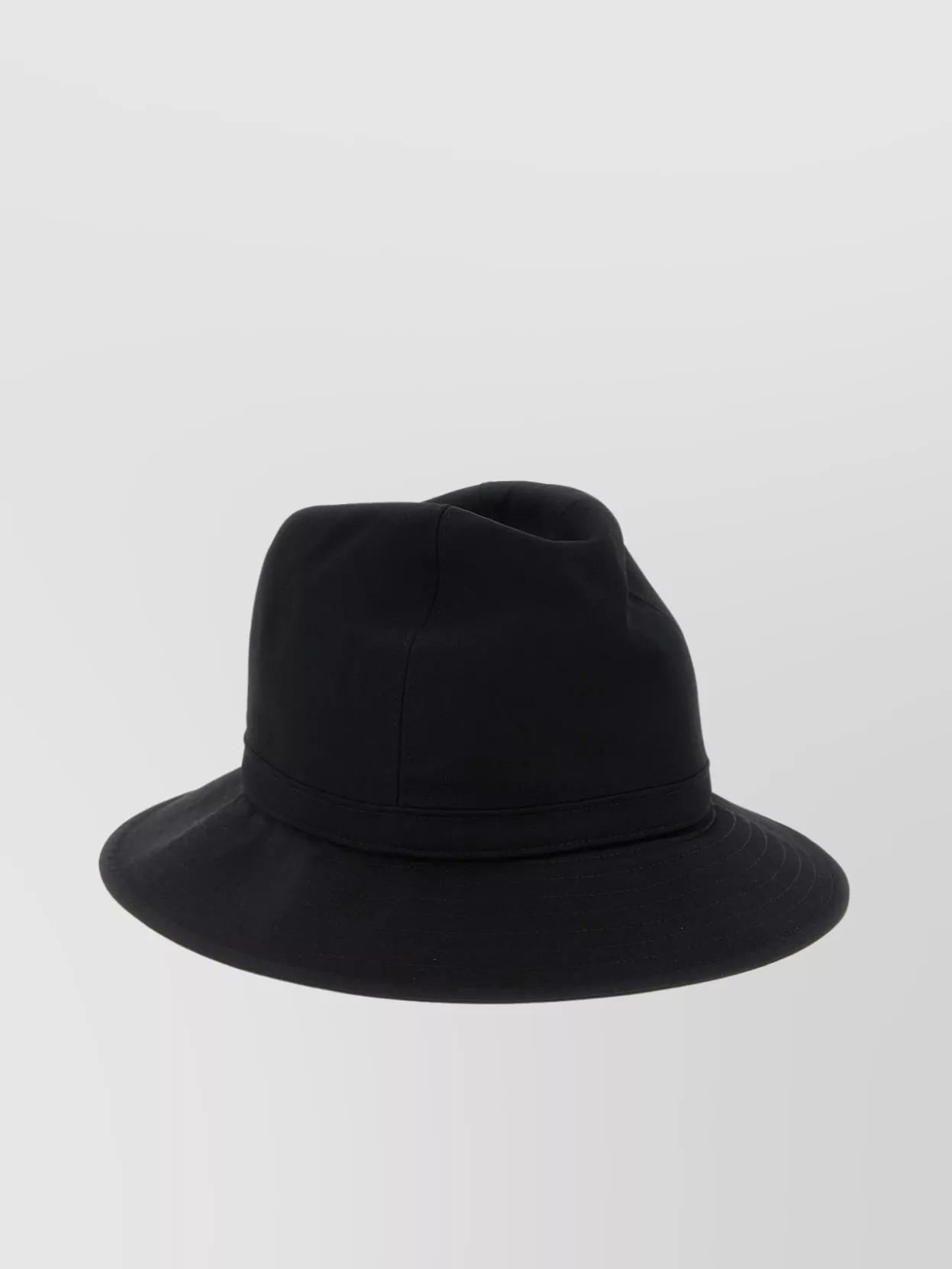 Yohji Yamamoto Wool Gabardine Fedora Hats Black In Black