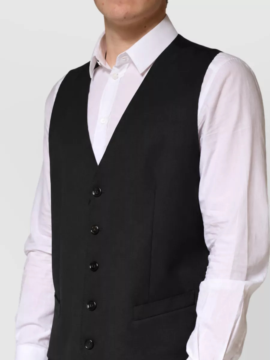 Dolce&Gabbana Wool Single-Breasted Waistcoat