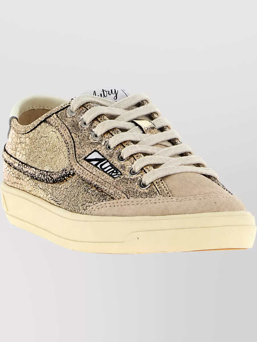 Autry Leather Lace-Up Sneakers