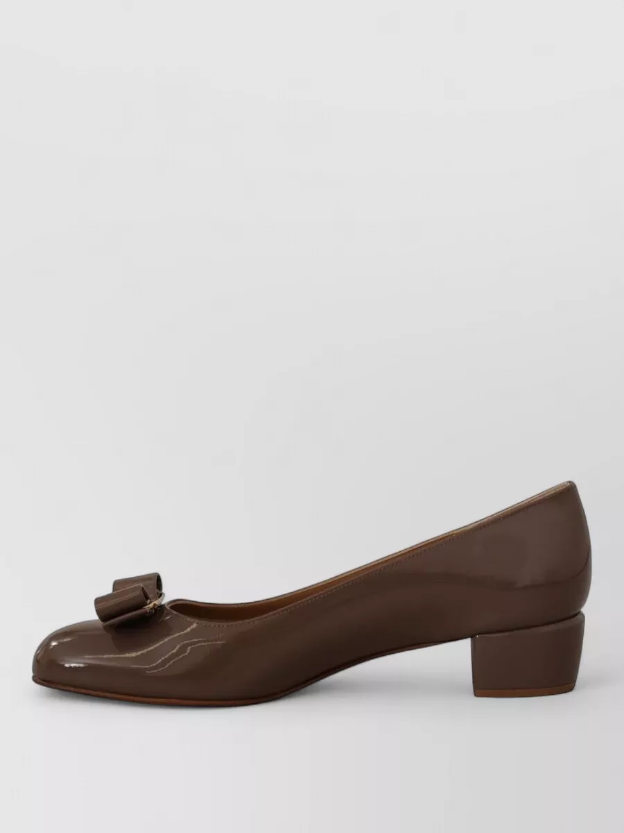 Ferragamo Leather Ballerina Shoes