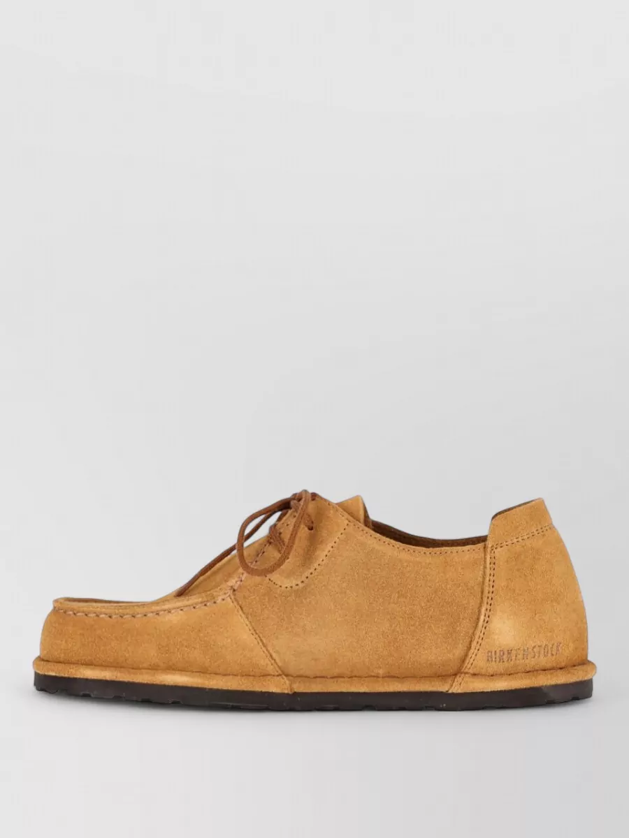 Birkenstock Suede Leather Lace-Up Loafers