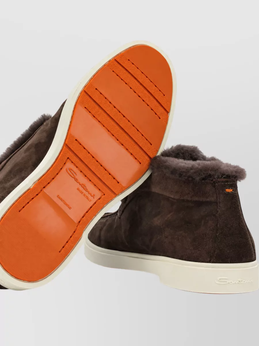 Santoni Suede Leather Boots