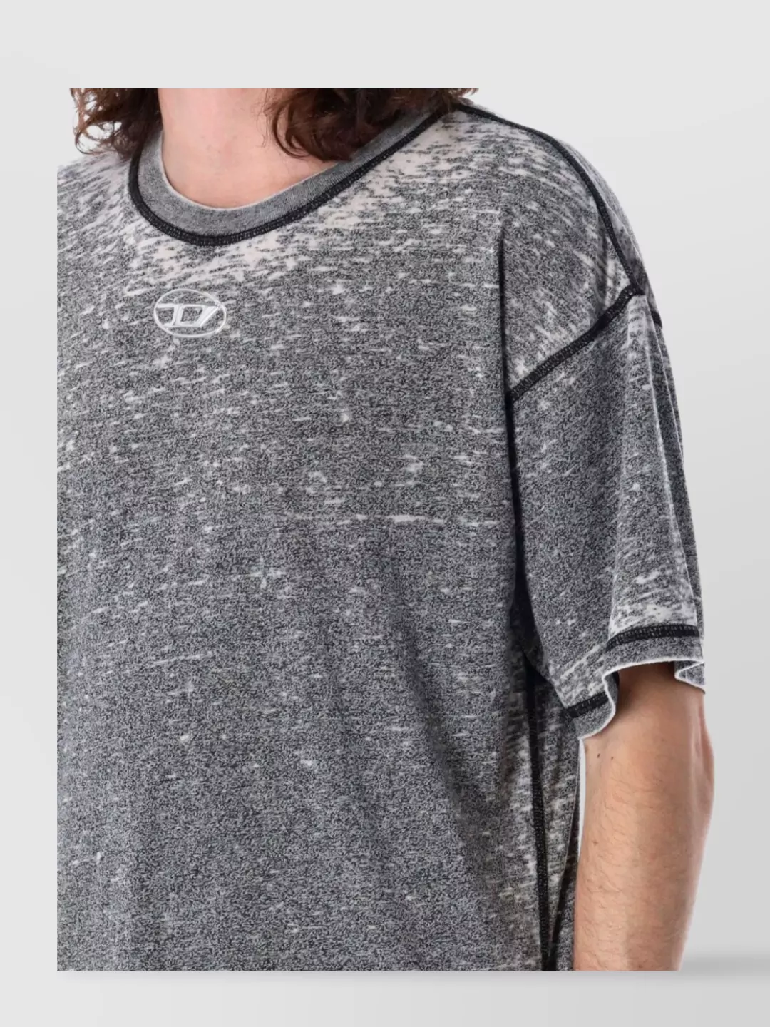 Diesel Short Sleeve T-shirt With Contrast Stitching
