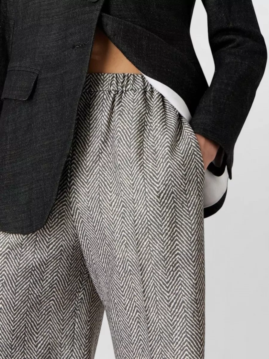 Emporio Armani Herringbone Knee-Length Tailored Shorts