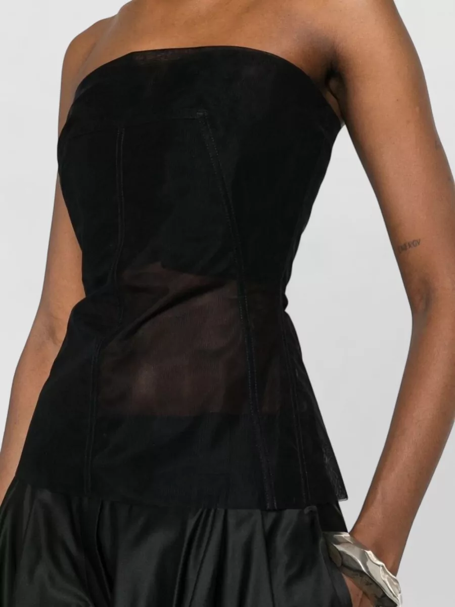 Rick Owens Strapless Bustier Top