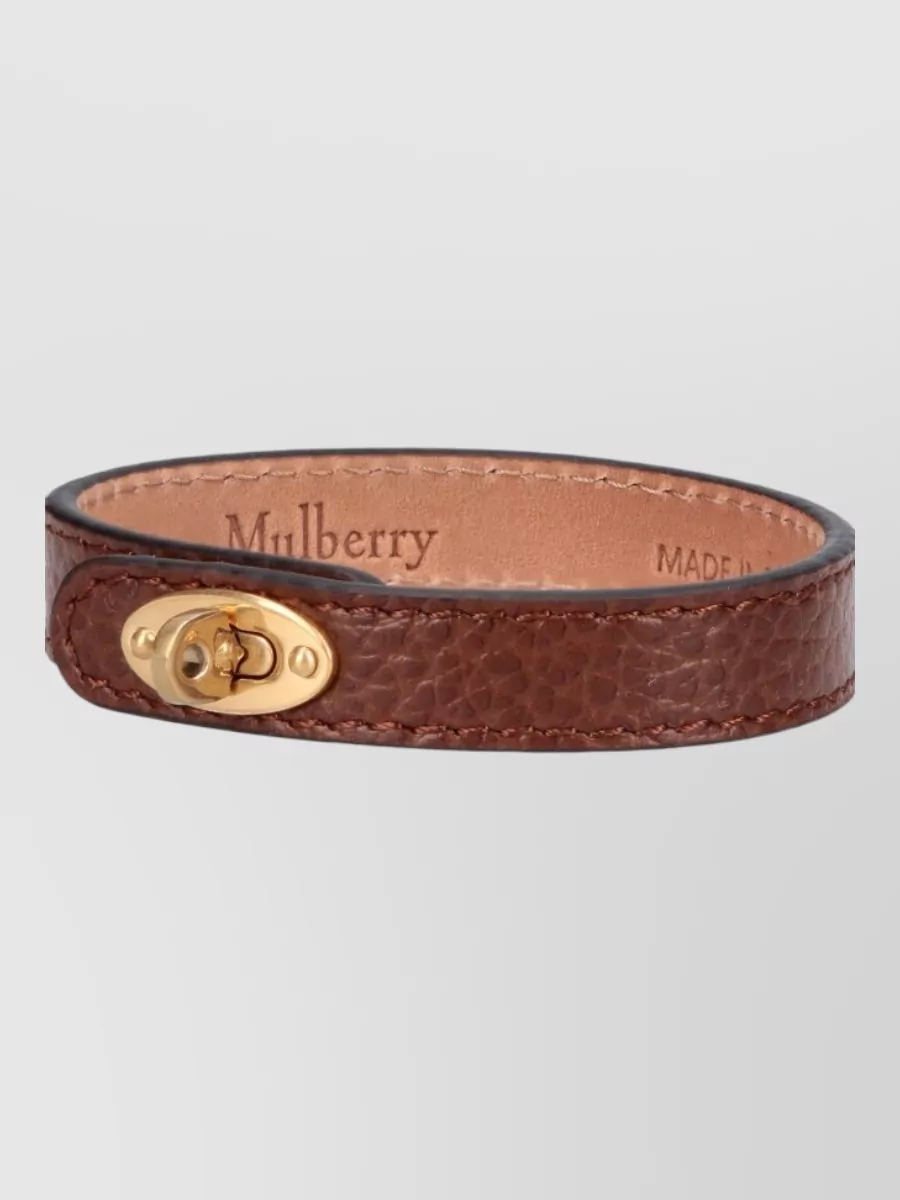Mulberry leather bracelet