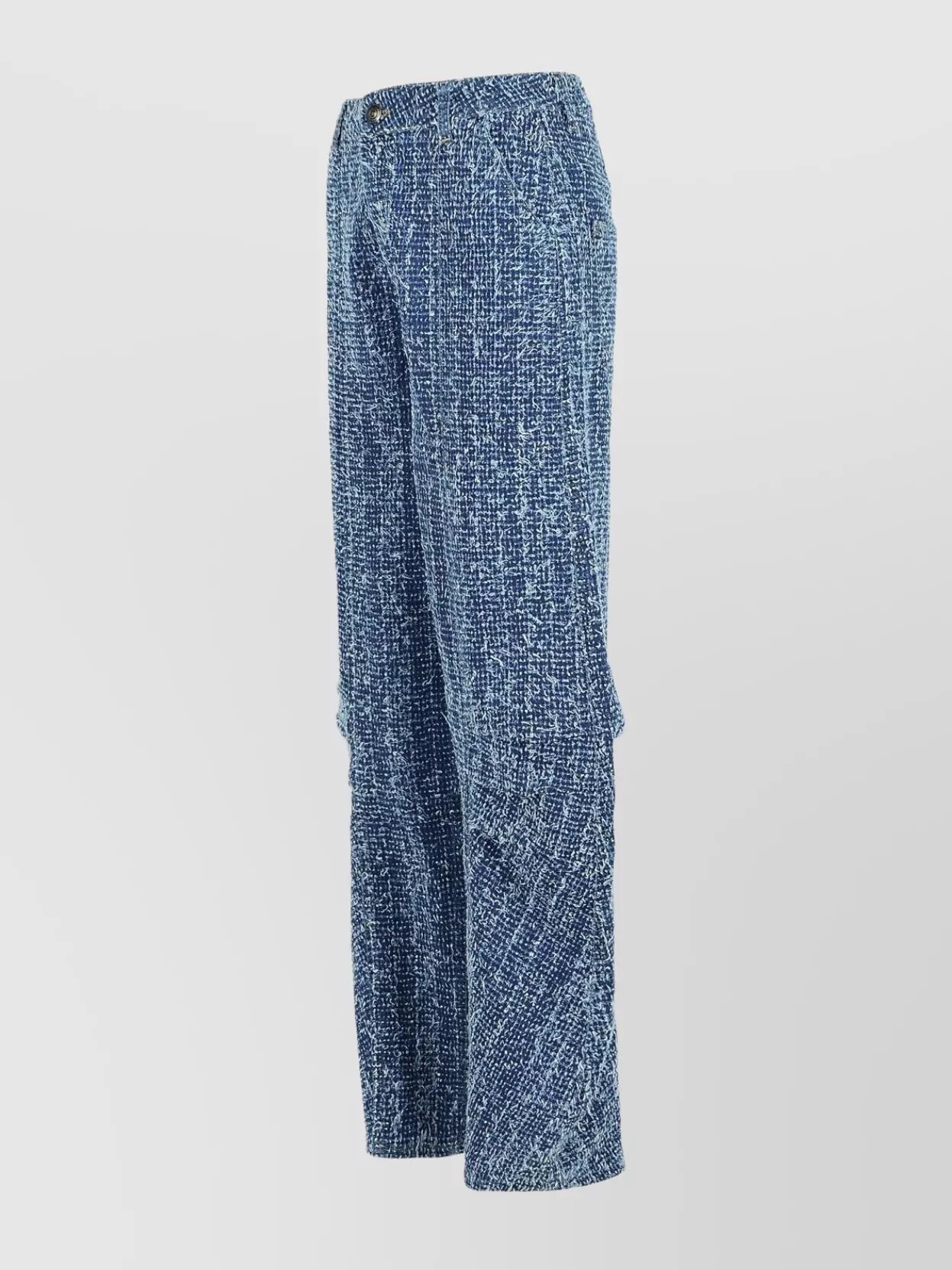 Rotate Textured Fabric Trousers Featuring Pockets