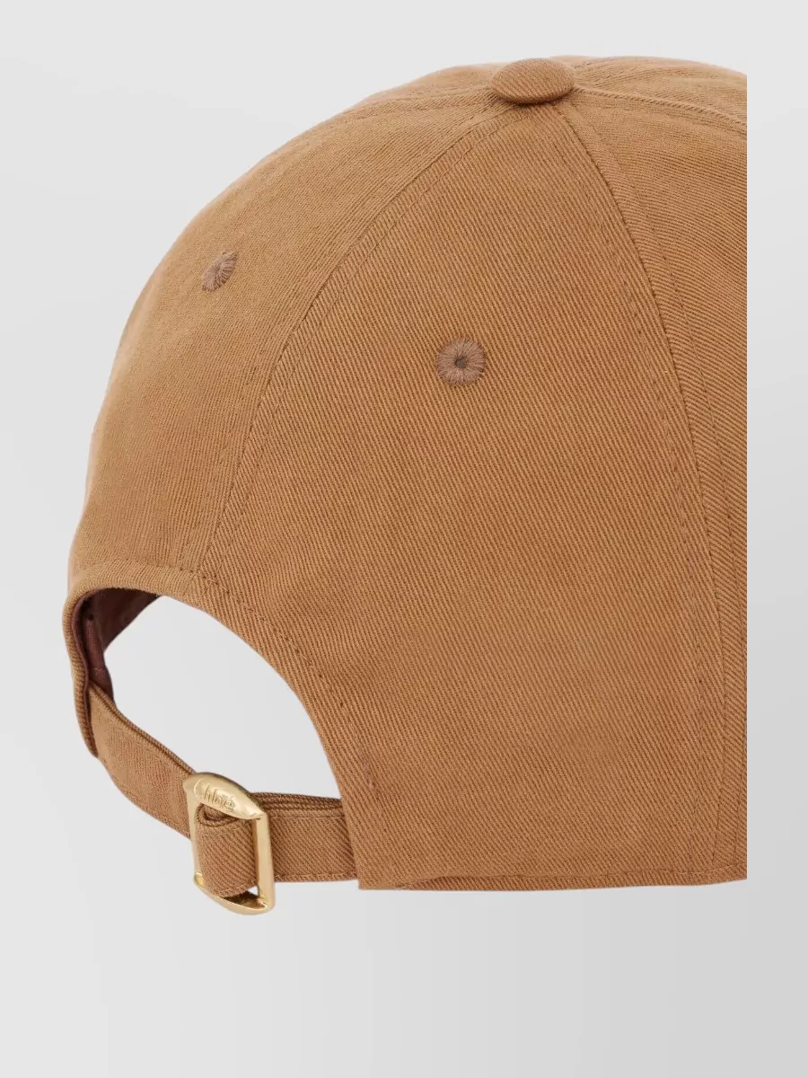 Chloé Cotton Logo Baseball Cap