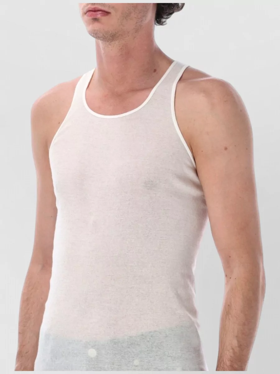 Rick Owens Ribbed Cotton Sleeveless Tank Top