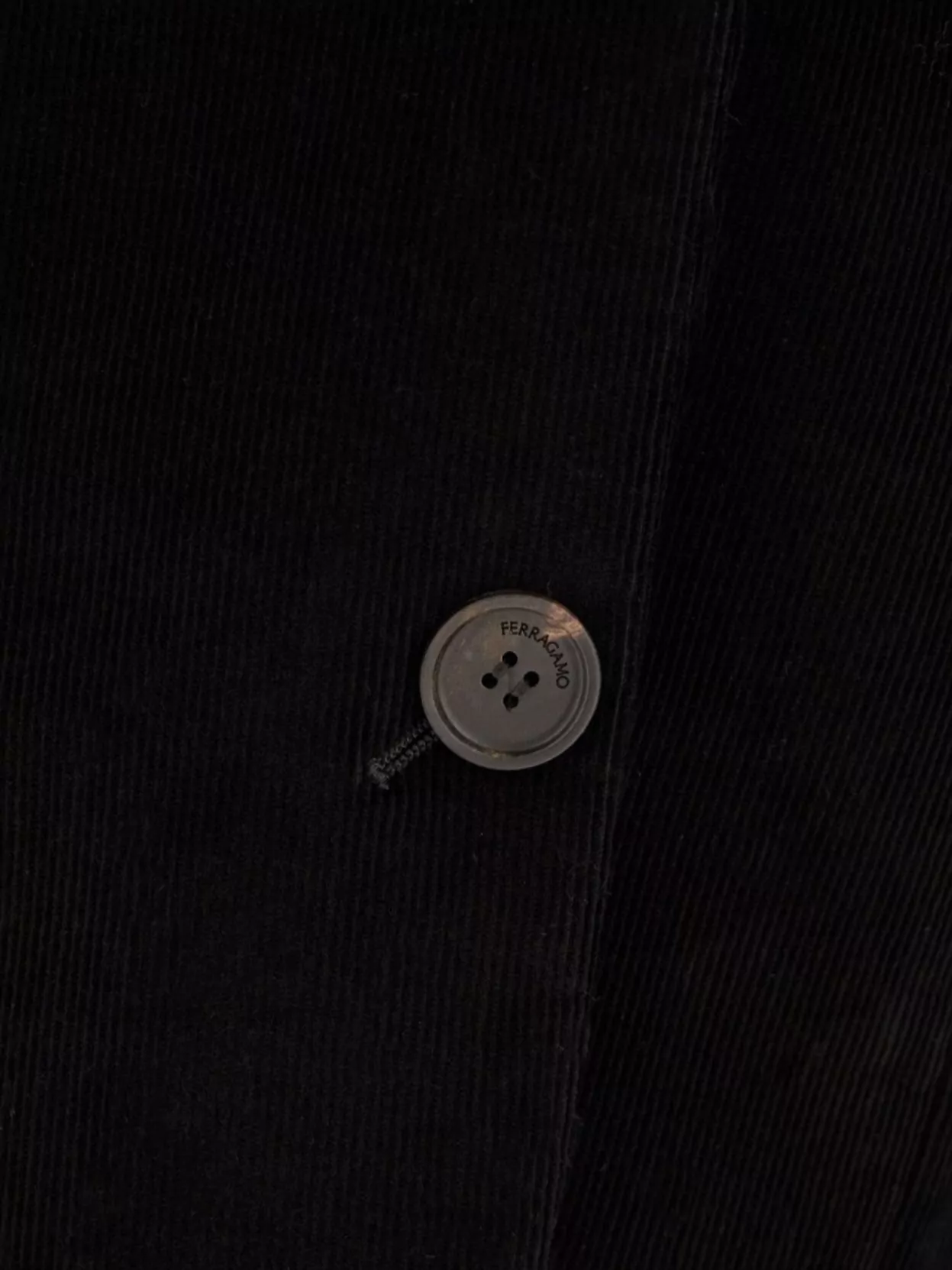 Ferragamo Cotton Blazer Stretch Lapel Single-Breasted Pockets