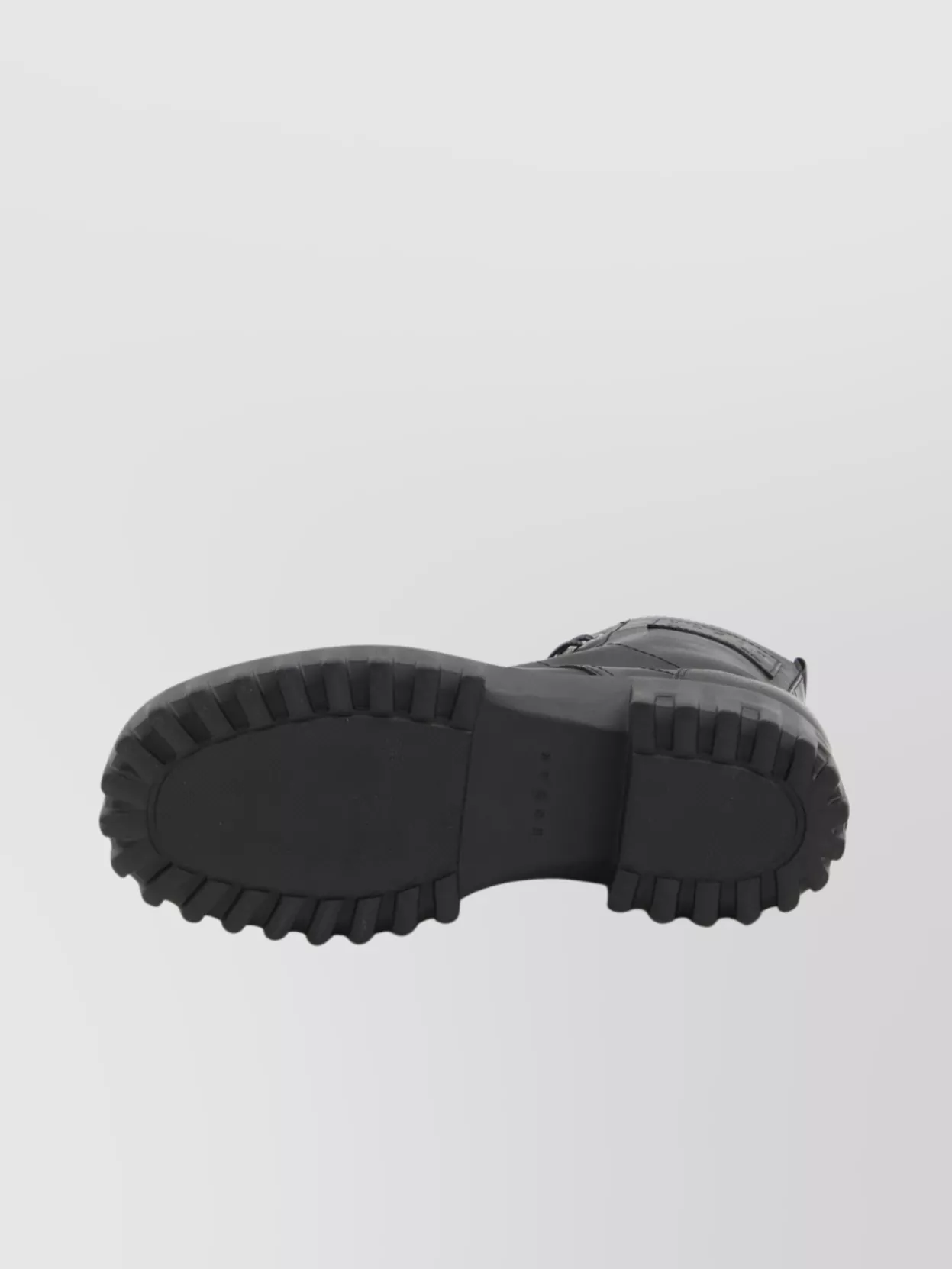 Hogan Smooth Leather Combat Boots