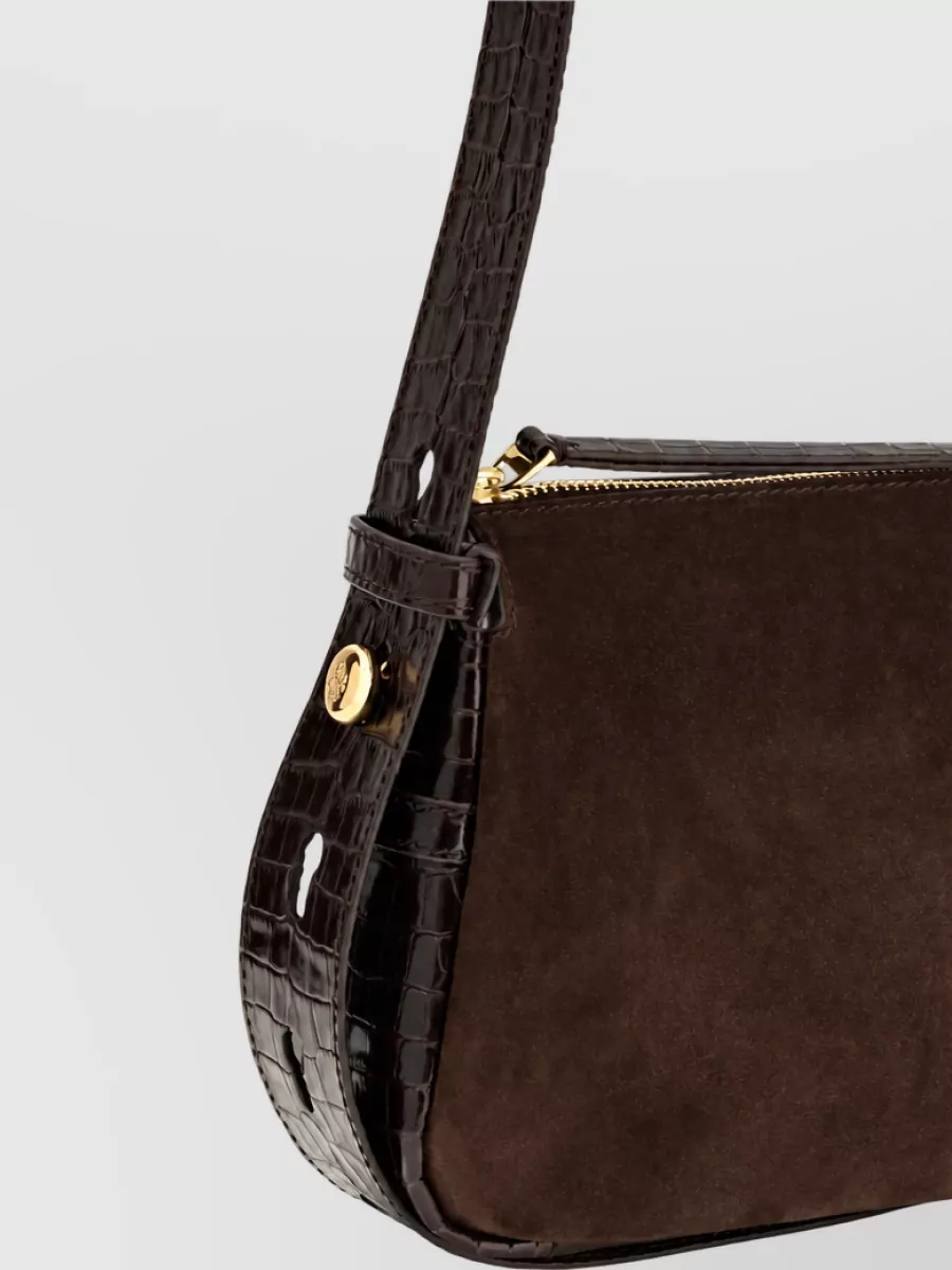 Tory Burch Na Suede Leather Clutch Bag