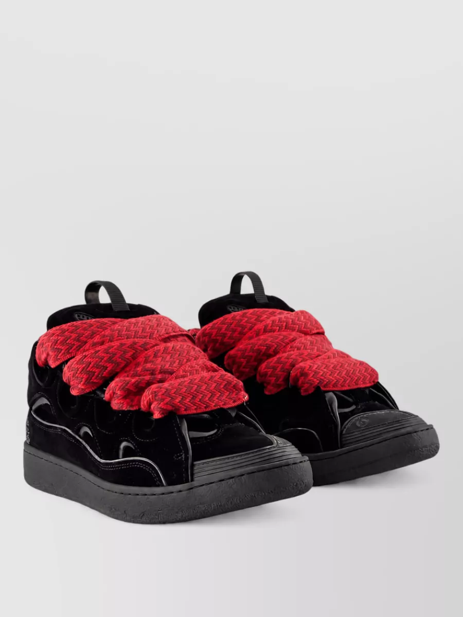 Lanvin velvet high top sneakers