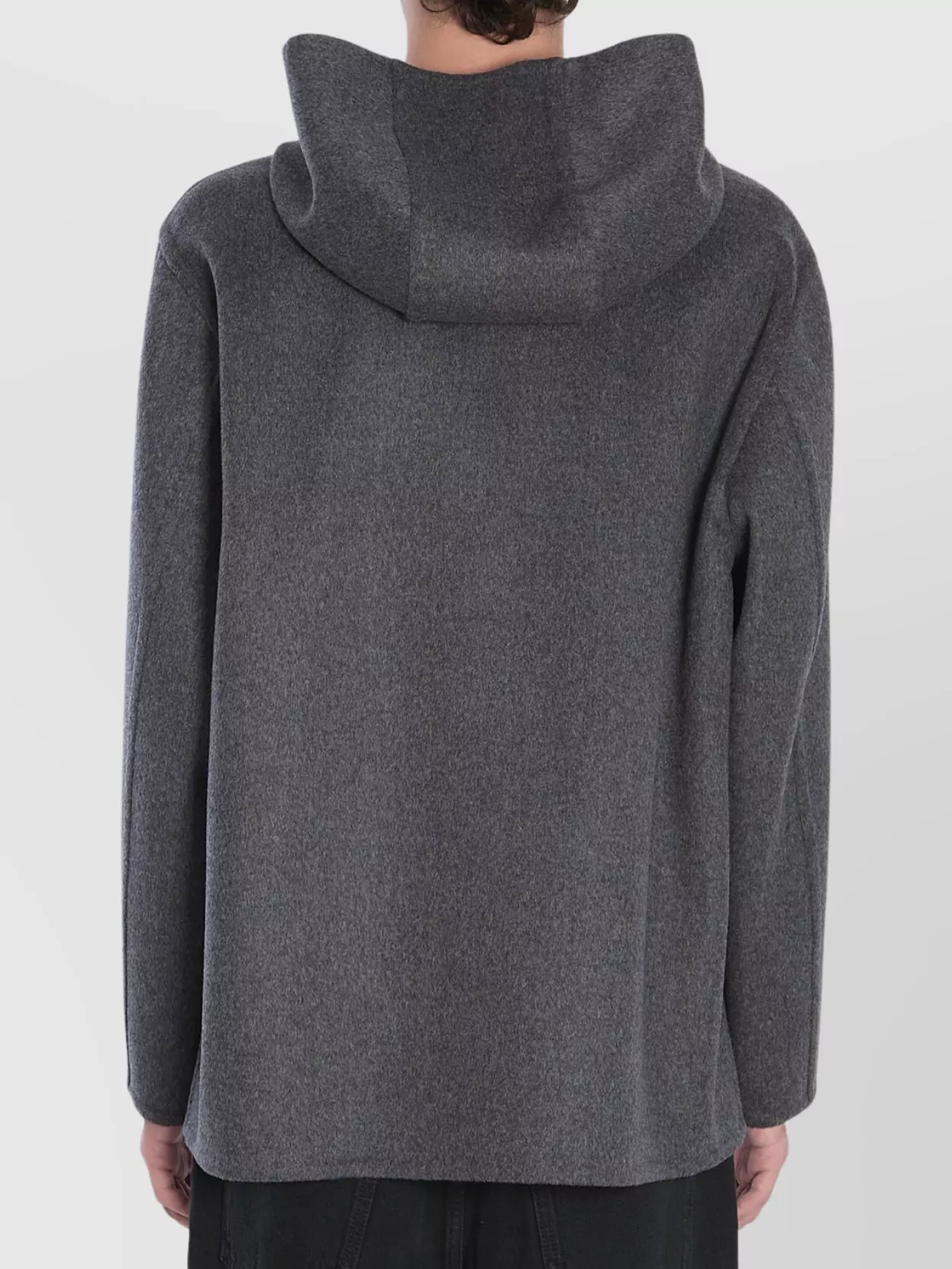 Bottega Veneta Wool Blouson Hood Long Sleeves Side Pockets