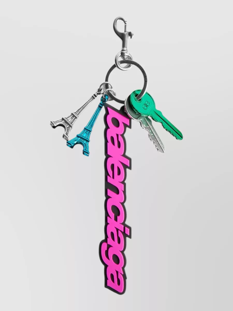 Balenciaga logo keyring