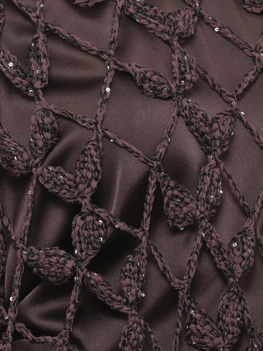 Antonelli Firenze Sleeveless Sequin Cutout Top