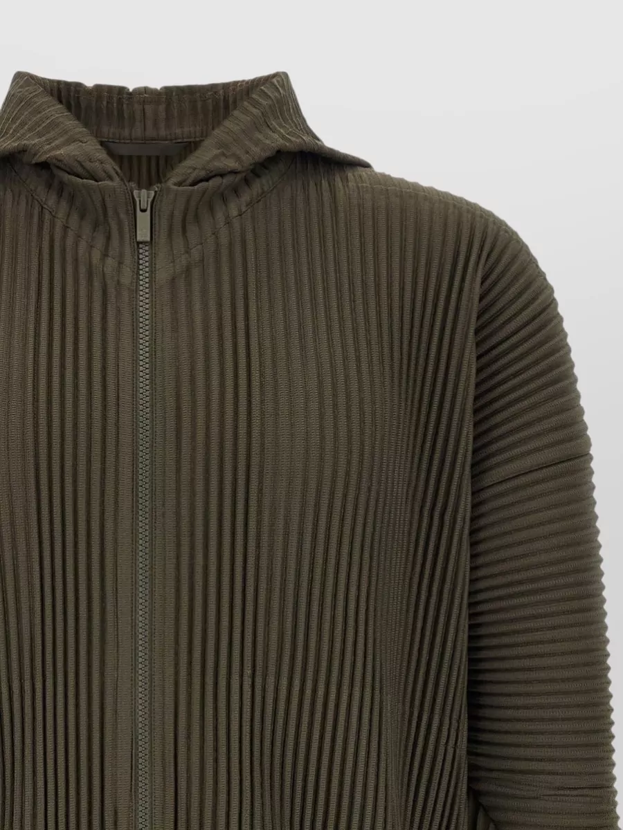 Homme Plisse Issey Miyake Pleated Hooded Jacket