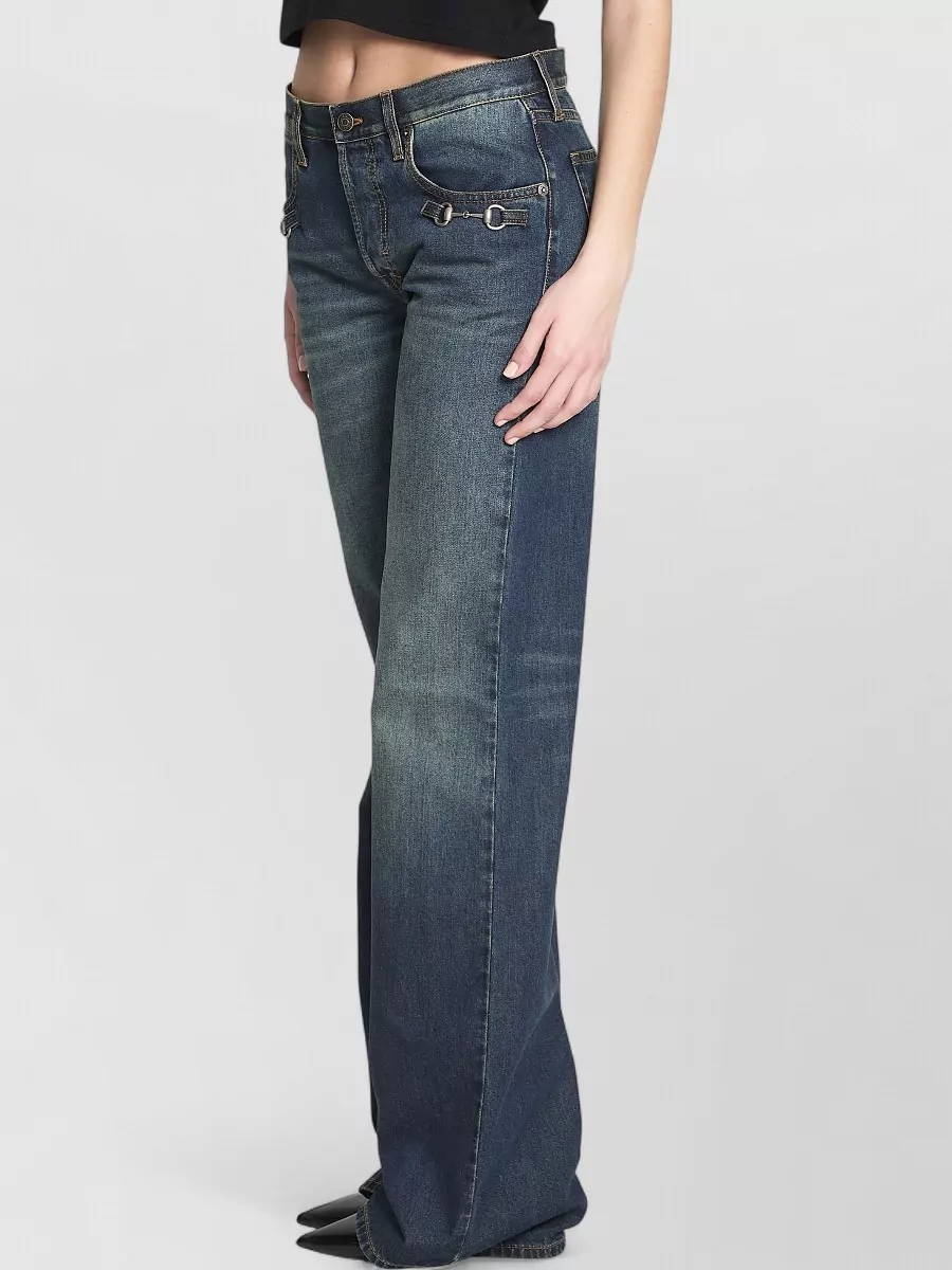 Gucci Denim Low-Rise Bootcut Jeans