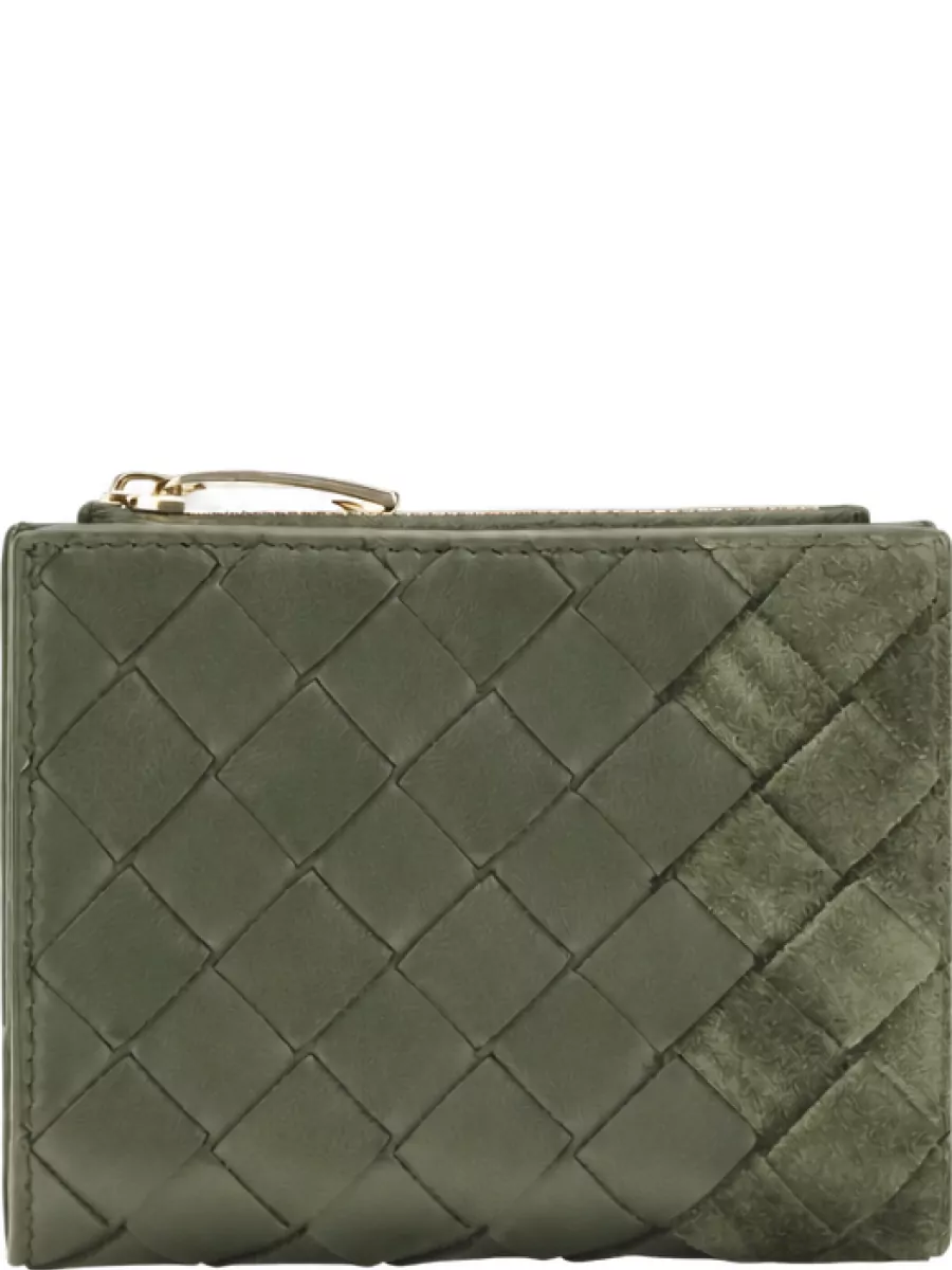 Bottega Veneta leather intrecciato bifold wallet