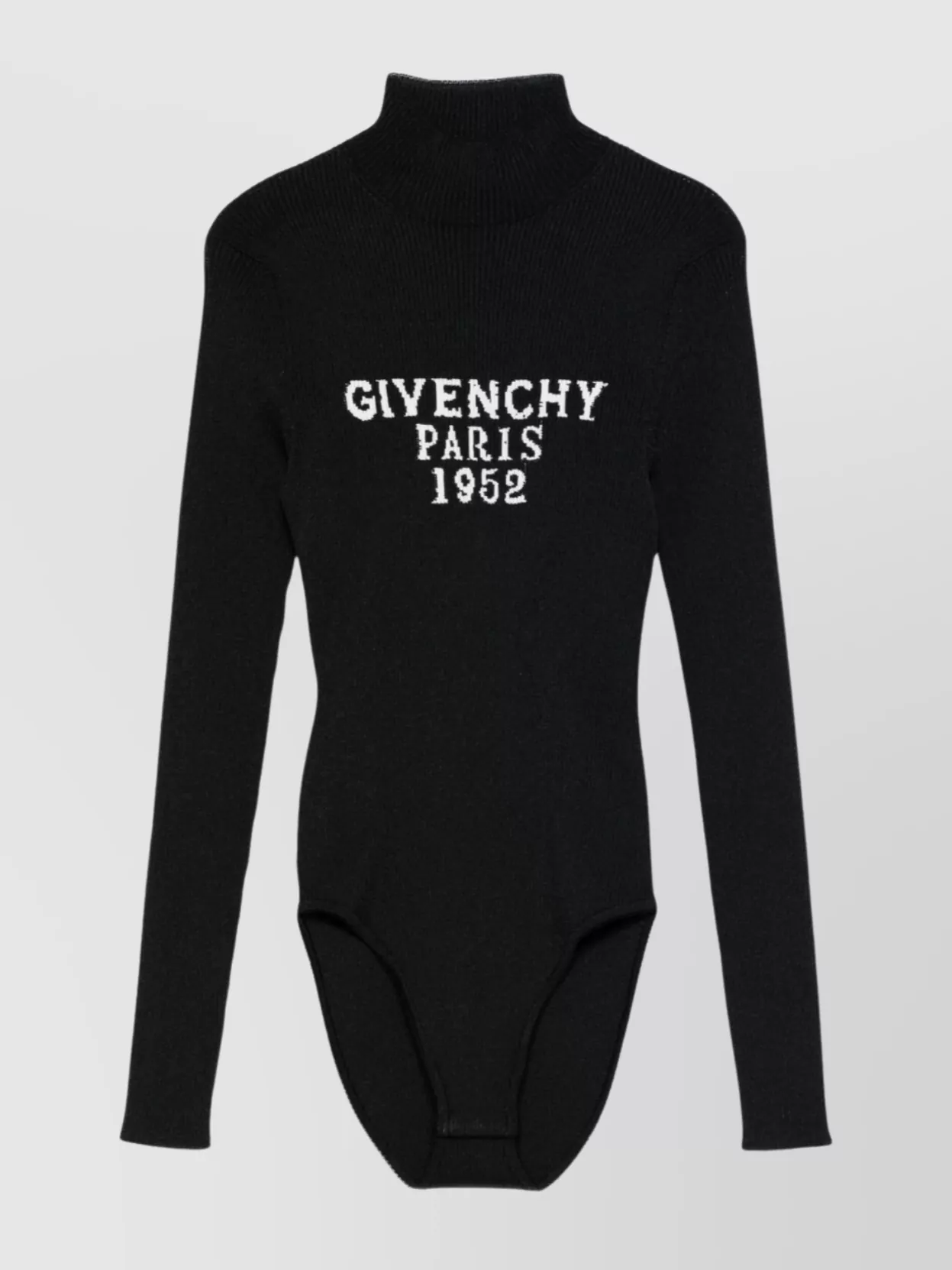 Givenchy Fitted Long Sleeve Turtleneck Bodysuit In Black
