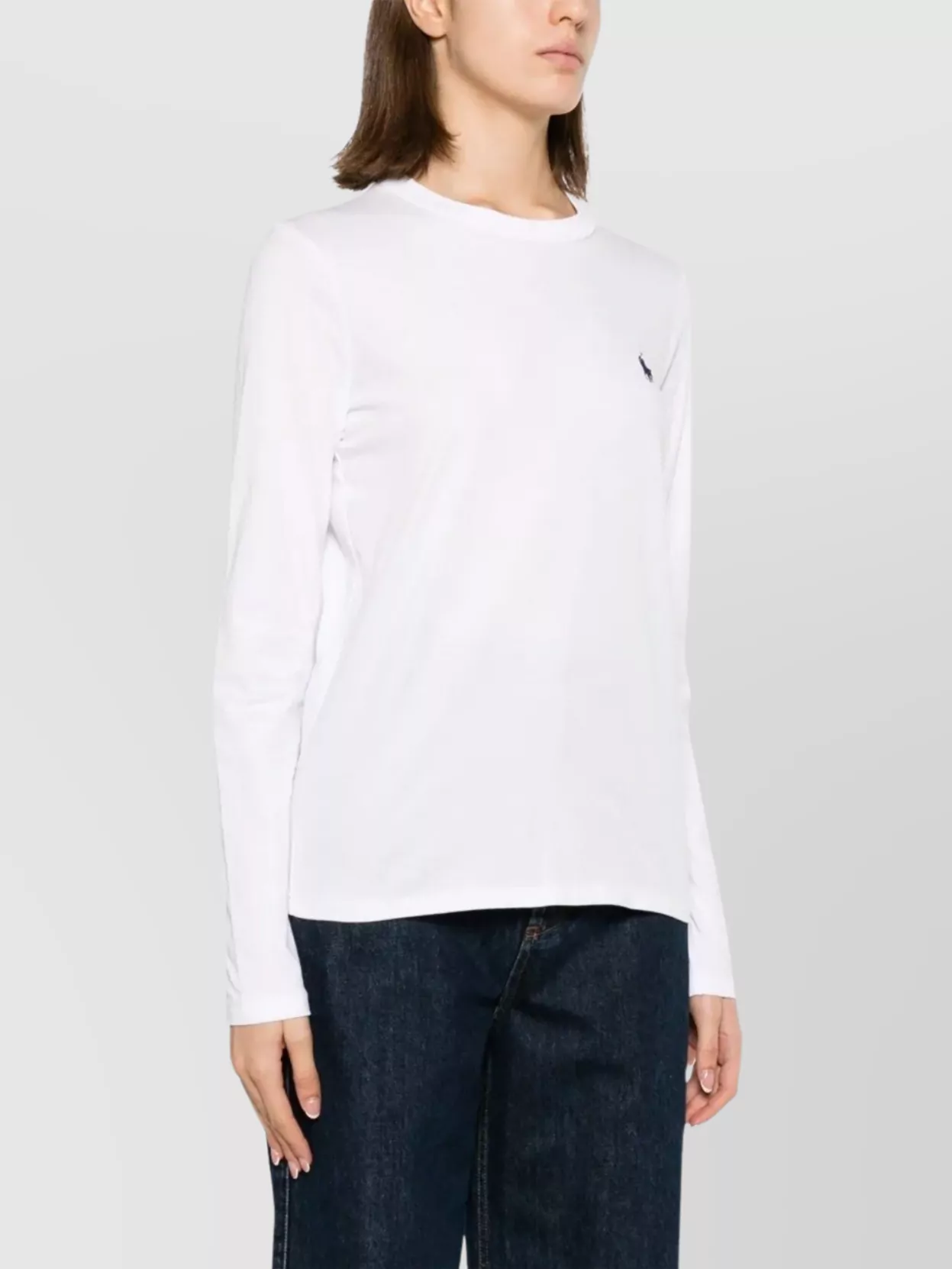 Ralph Lauren Pony-Embroidered Crew Neck Jersey T-Shirt