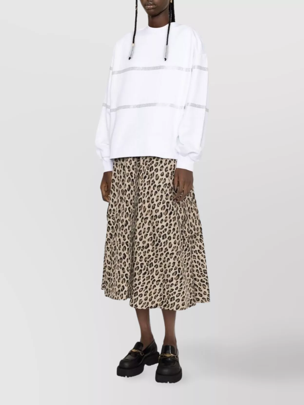 Gcds Rhinestone Crew Neck Knitwear