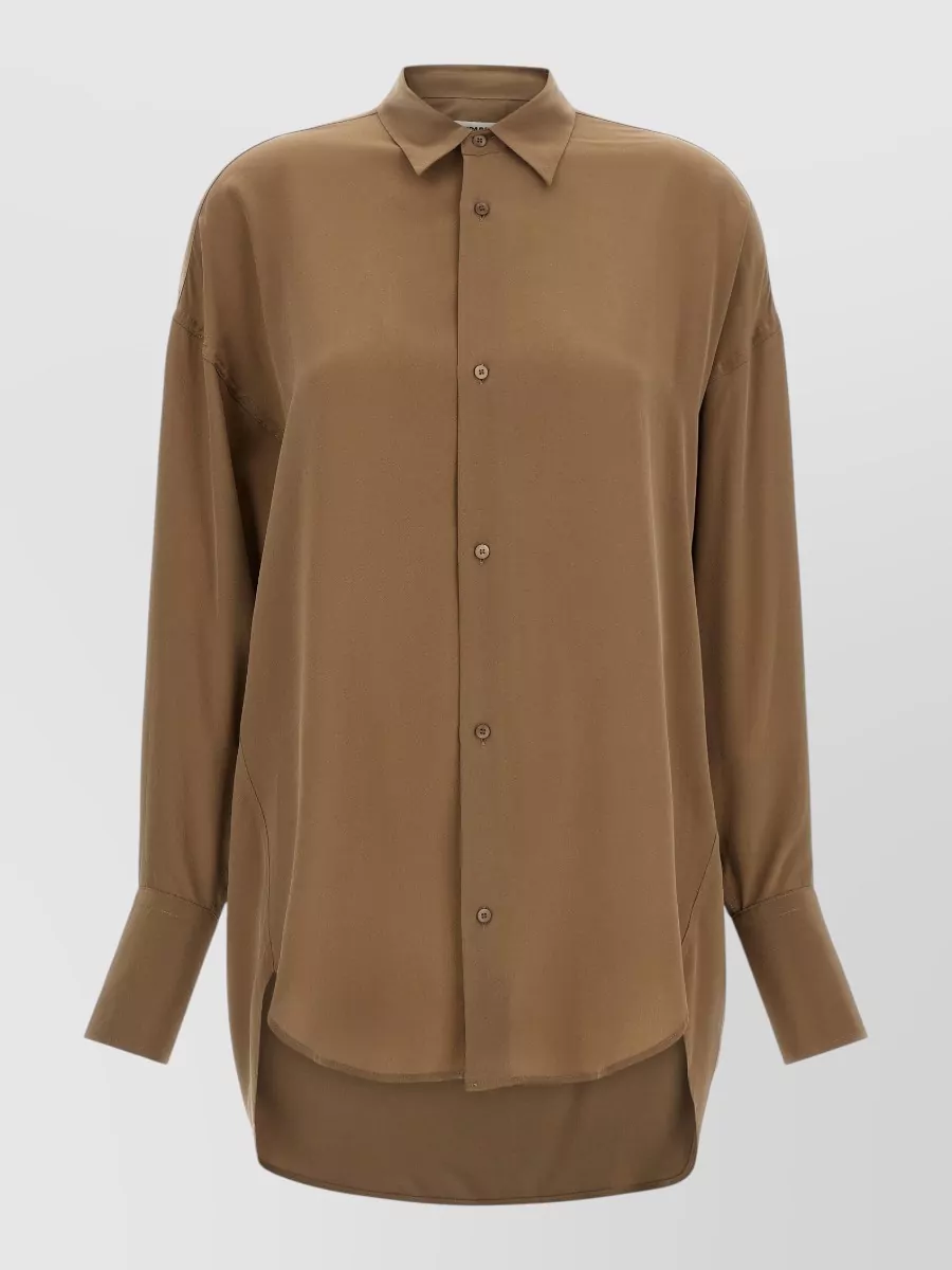 Darkpark Silk Scarf-Detail Shirt
