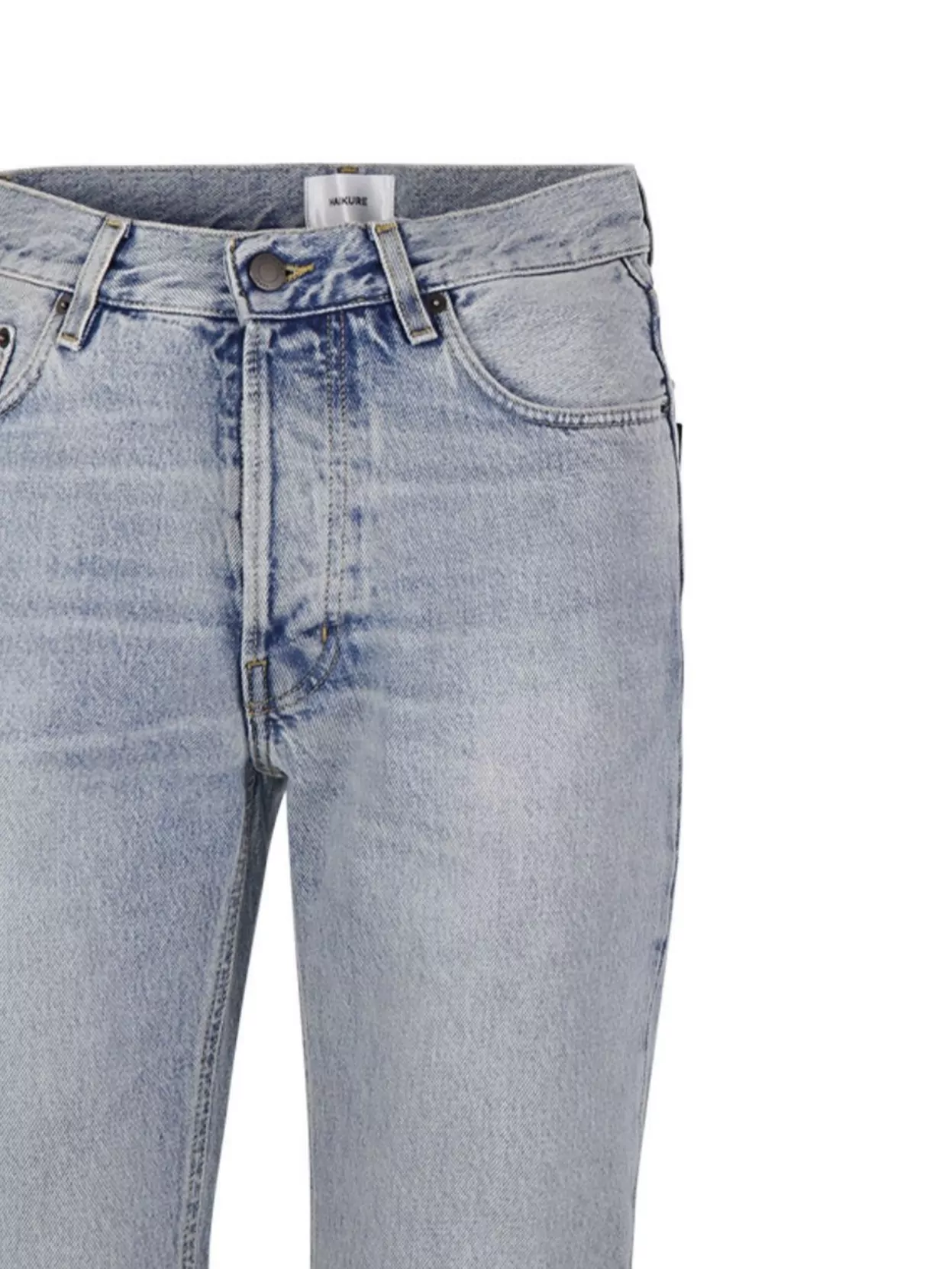Haikure Slim Straight Leg Jeans With Five Pockets In Blue