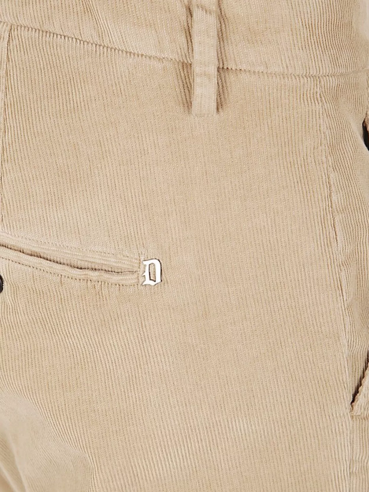 Dondup Corduroy Trousers With Belt Loops And Pockets