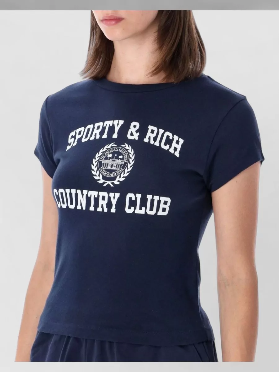 Sporty & Rich Slim-Fit Cotton T-Shirt