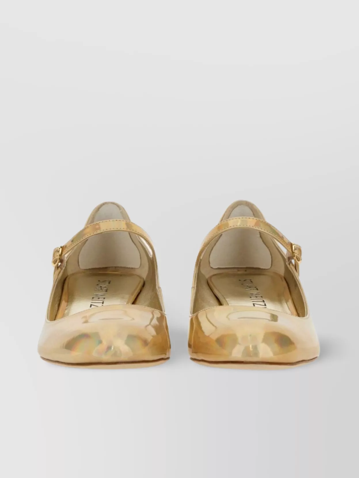 Stuart Weitzman Vivienne Almond Toe Block Heel Ballerina